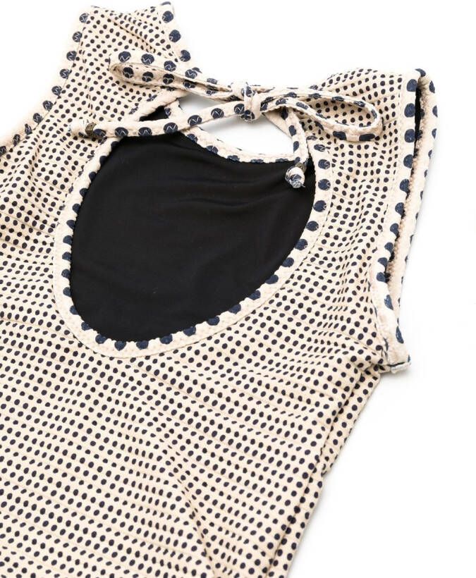 Amir Slama Peplum badpak Beige