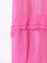 Amir Slama Semi-doorzichtige maxi-jurk Roze - Thumbnail 5