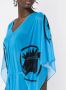 Amir Slama Badjas met gestrikte taille Blauw - Thumbnail 5