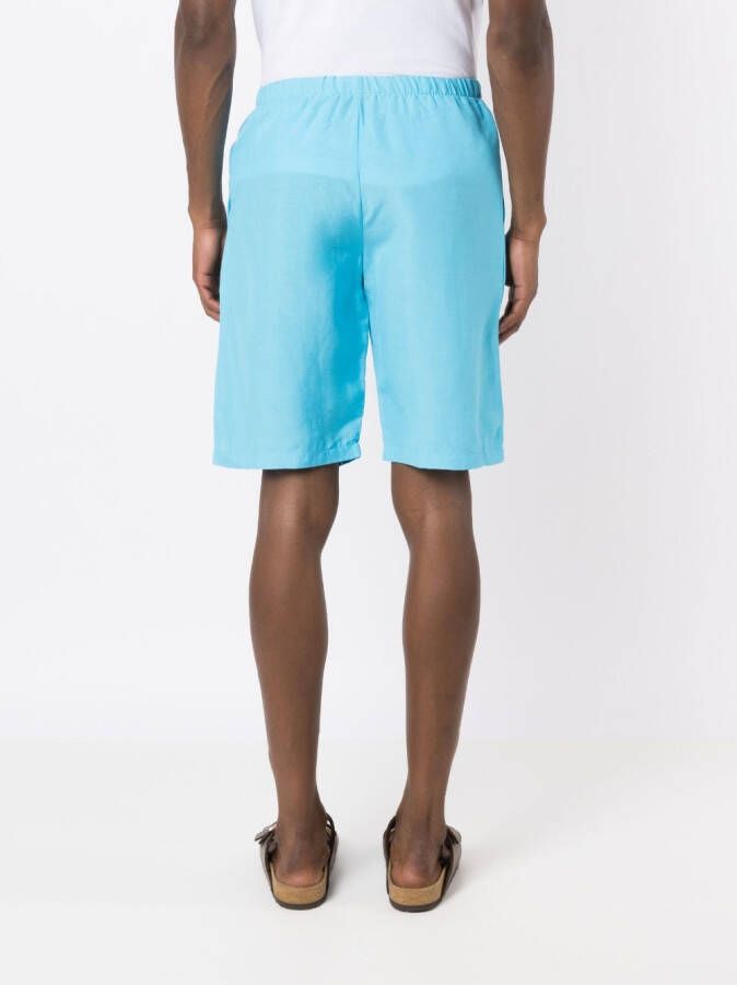 Amir Slama Shorts met elastische tailleband Blauw