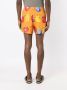 Amir Slama Shorts met elastische tailleband Oranje - Thumbnail 4