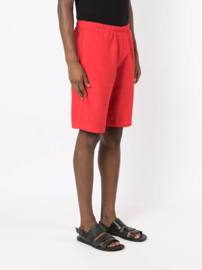 Amir Slama Shorts met elastische tailleband Rood