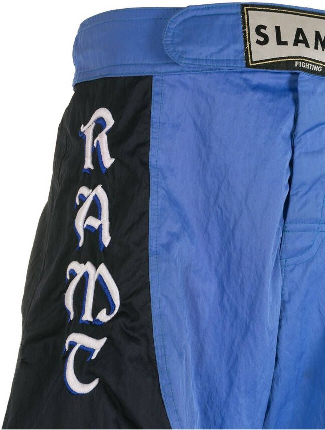 Amir Slama Shorts met geborduurde patch Blauw