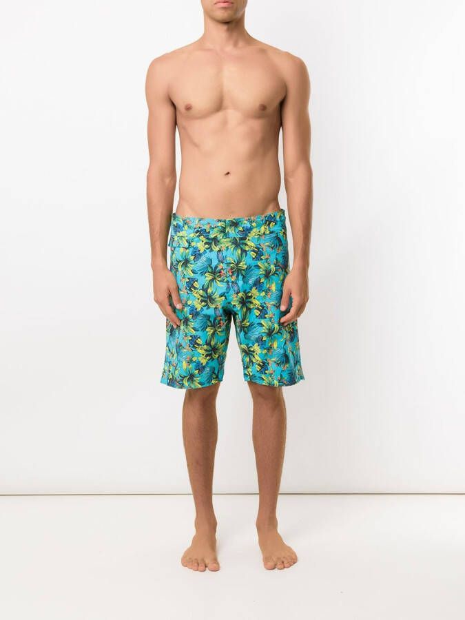 Amir Slama Shorts met print Blauw