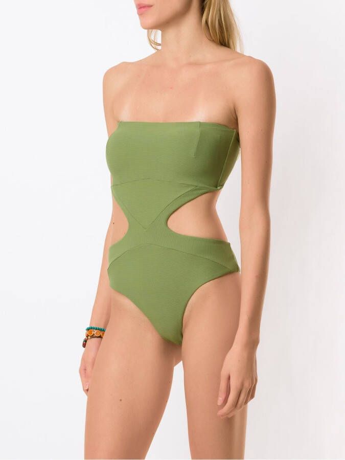 Amir Slama Strapless badpak Groen