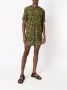 Amir Slama T-shirt met abstracte print Geel - Thumbnail 2