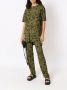Amir Slama T-shirt met abstracte print Geel - Thumbnail 3