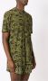 Amir Slama T-shirt met abstracte print Geel - Thumbnail 4