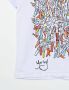 Amir Slama T-shirt met grafische print Wit - Thumbnail 3