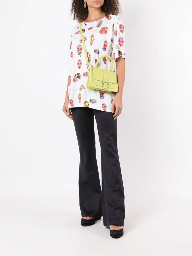 Amir Slama T-shirt met grafische print Wit