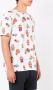 Amir Slama T-shirt met grafische print Wit - Thumbnail 4