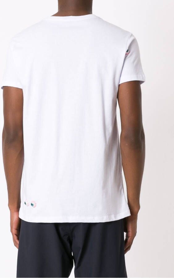 Amir Slama T-shirt met patch Wit