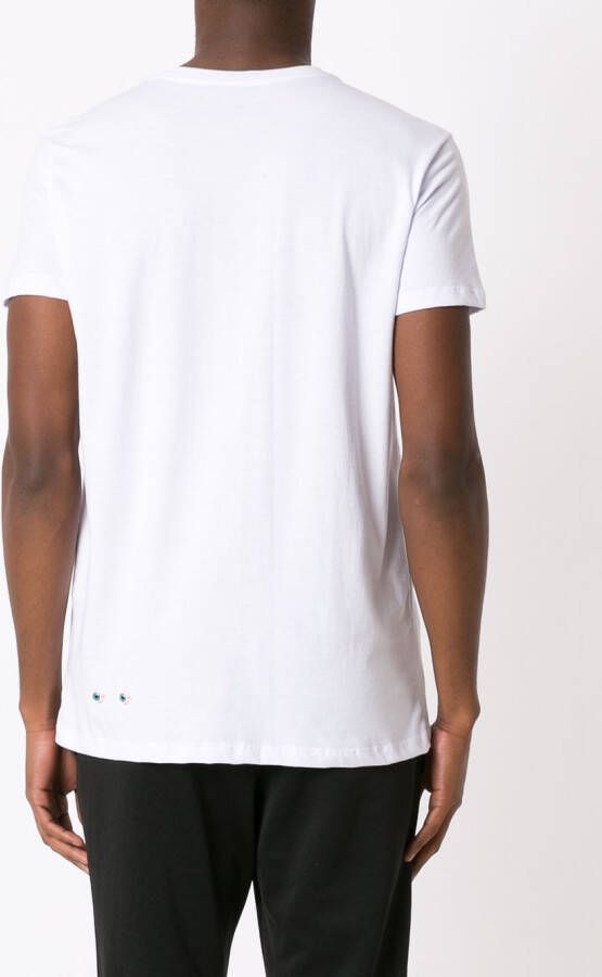Amir Slama T-shirt met patch Wit