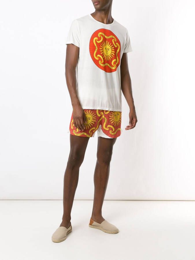 Amir Slama T-shirt met print Wit