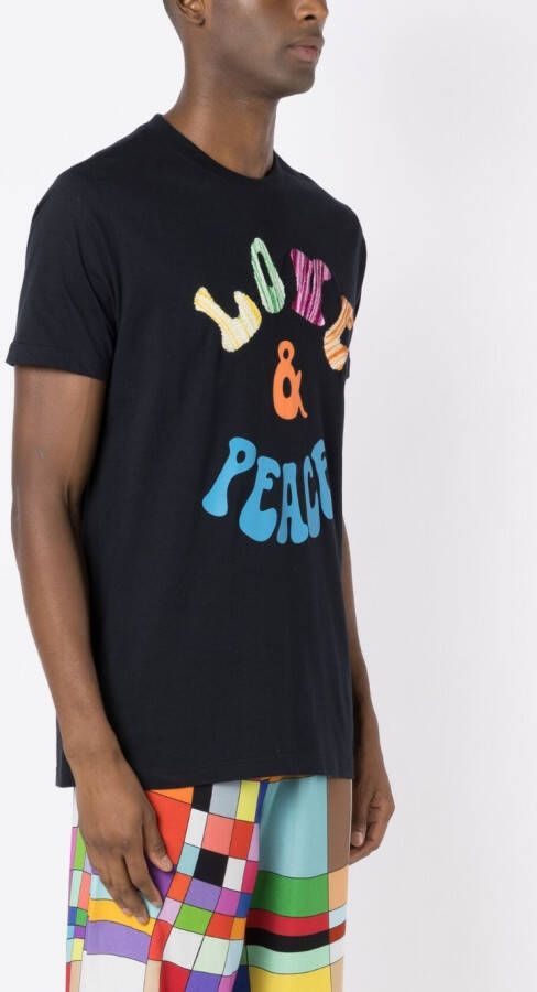 Amir Slama T-shirt met print Zwart