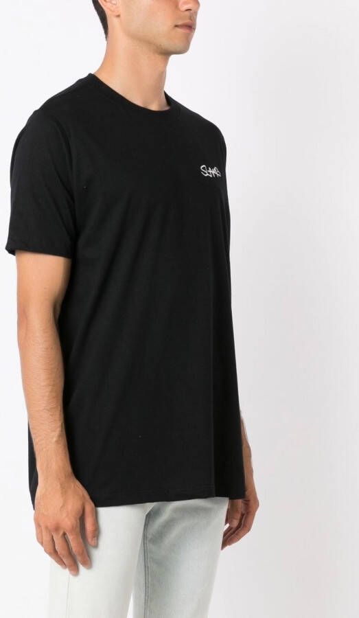 Amir Slama T-shirt met print Zwart