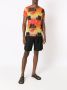 Amir Slama T-shirt met tropische print Oranje - Thumbnail 2