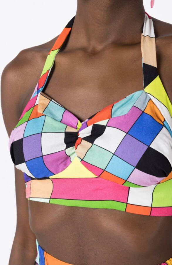 Amir Slama Top met geometrische print Veelkleurig