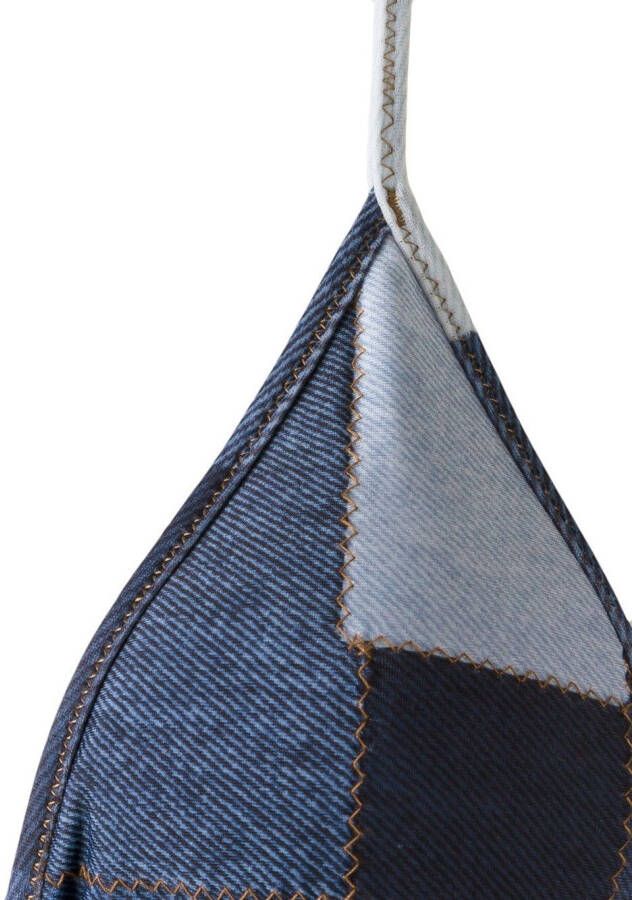 Amir Slama triangel bikini Blauw