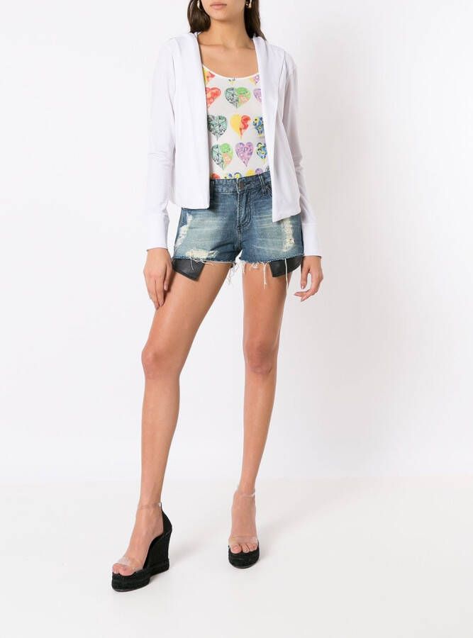 Amir Slama Vest met capuchon Wit