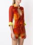 Amir Slama Zijden blouse Oranje - Thumbnail 3