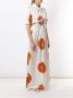 Amir Slama Maxi-blousejurk met print Wit - Thumbnail 3