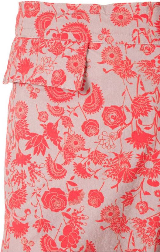 Amir Slama Zwembroek met bloemenprint Rood