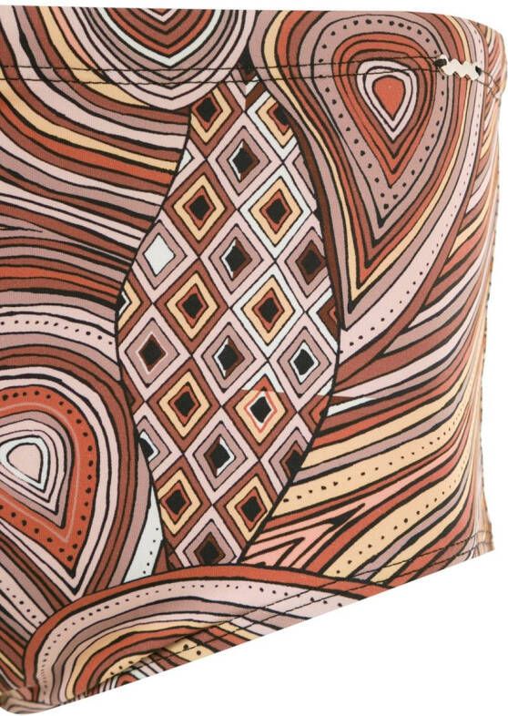 Amir Slama Zwembroek met print Beige