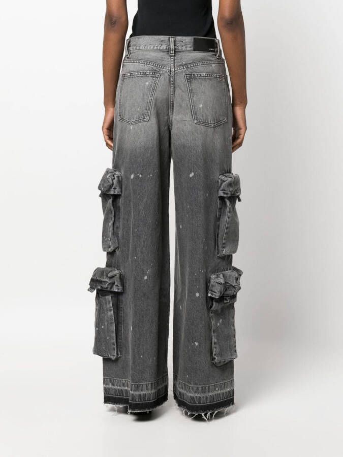 AMIRI Jeans met wijde pijpen Grijs