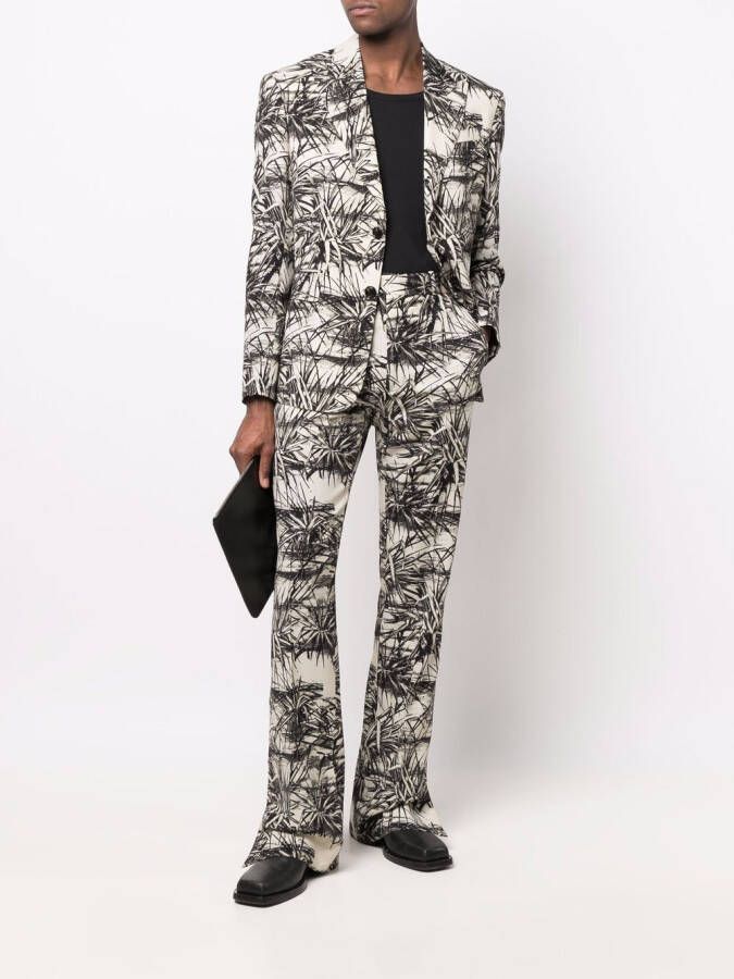 AMIRI Broek met print Beige