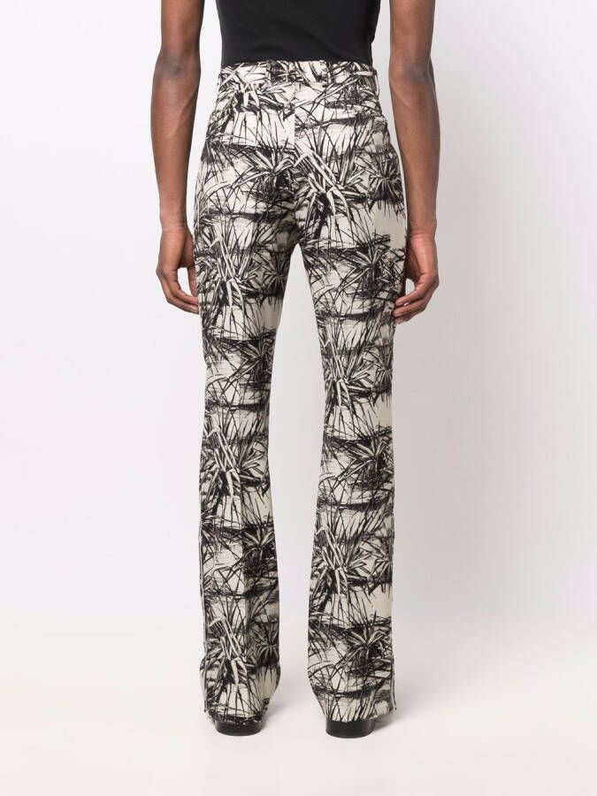AMIRI Broek met print Beige