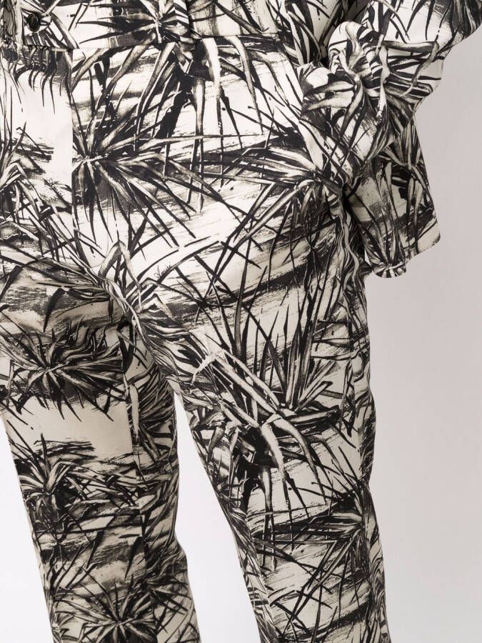 AMIRI Broek met print Beige