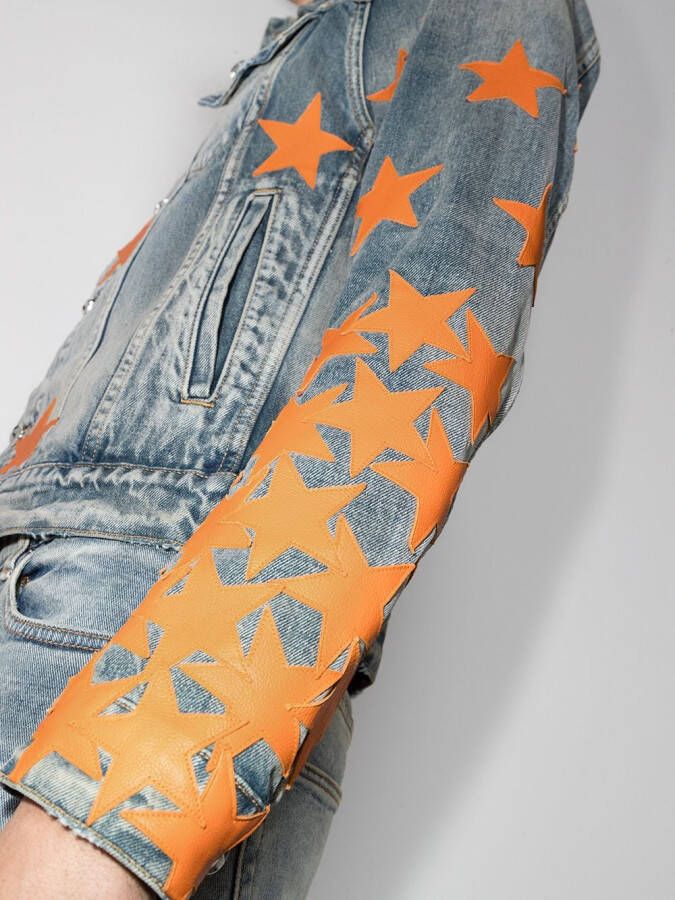 AMIRI Denim jack Blauw