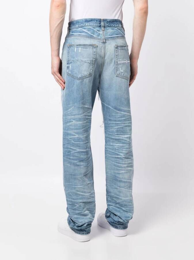 AMIRI Gerafelde jeans Blauw