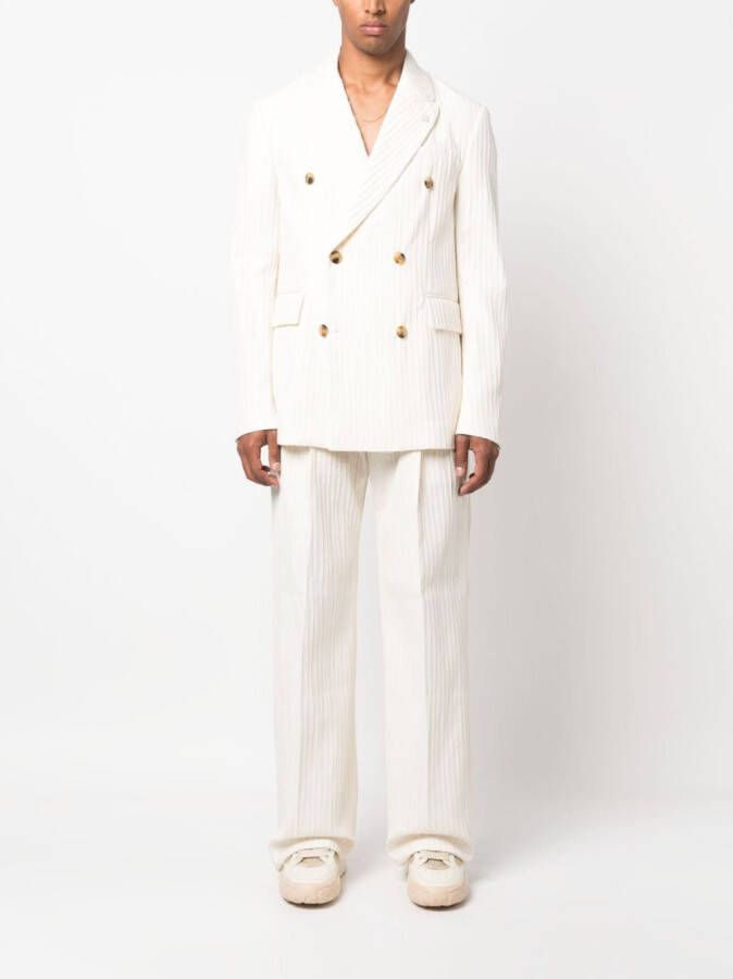 AMIRI Gestreepte blazer Wit