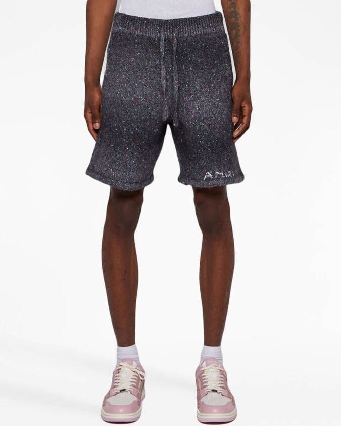 AMIRI Geverfde bermuda shorts Zwart