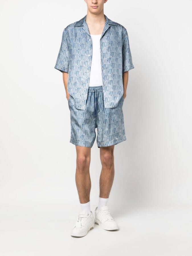 AMIRI Shorts met trekkoord Blauw
