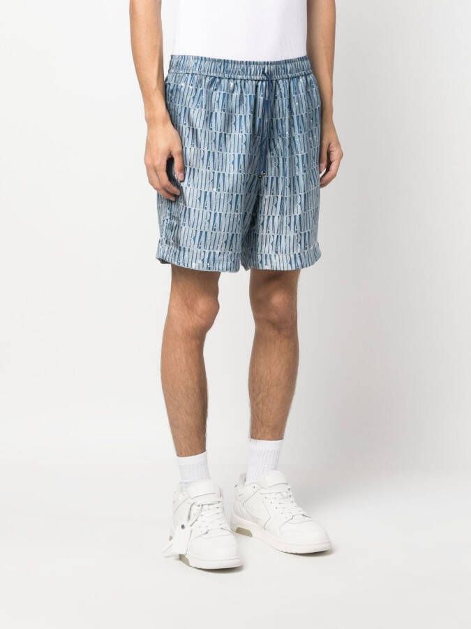 AMIRI Shorts met trekkoord Blauw