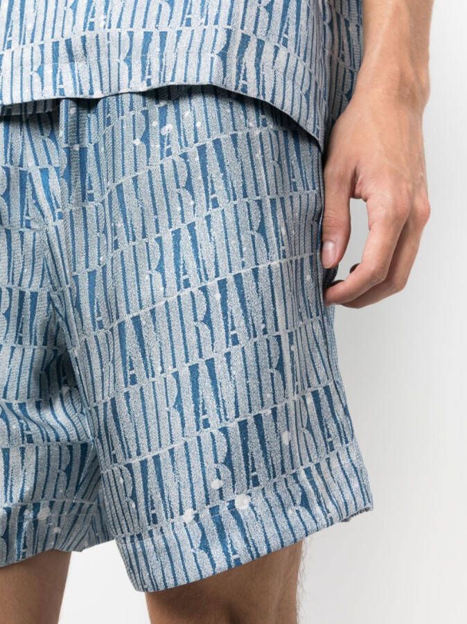 AMIRI Shorts met trekkoord Blauw