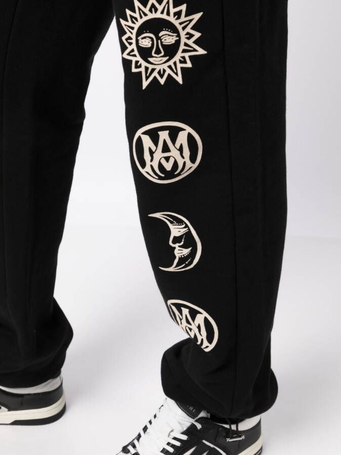 AMIRI Broek met grafische print Zwart