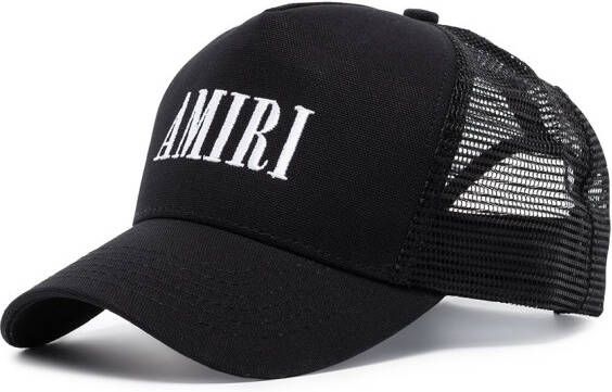 AMIRI Honkbalpet met geborduurd logo Zwart