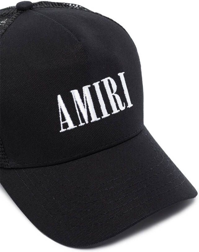 AMIRI Honkbalpet met geborduurd logo Zwart