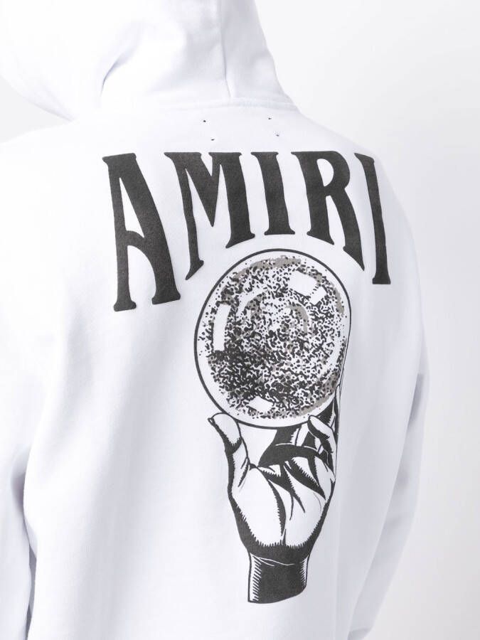 AMIRI Hoodie met logoprint Wit