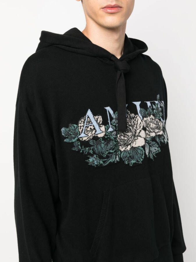 AMIRI Intarsia hoodie Zwart