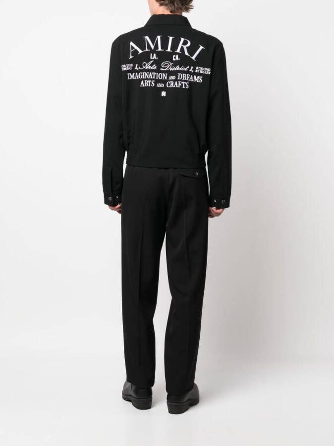 AMIRI Jack met geborduurd logo Zwart