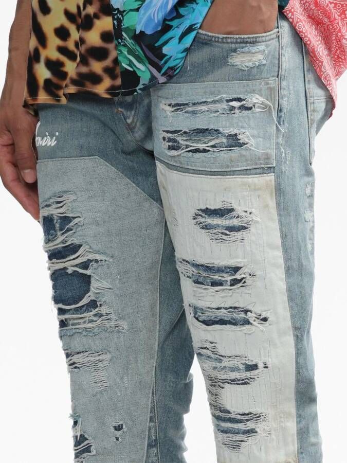 AMIRI Jeans met logoprint Blauw