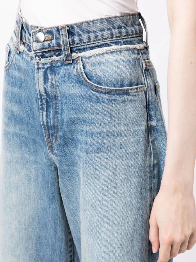 AMIRI Jeans met wijde pijpen Blauw