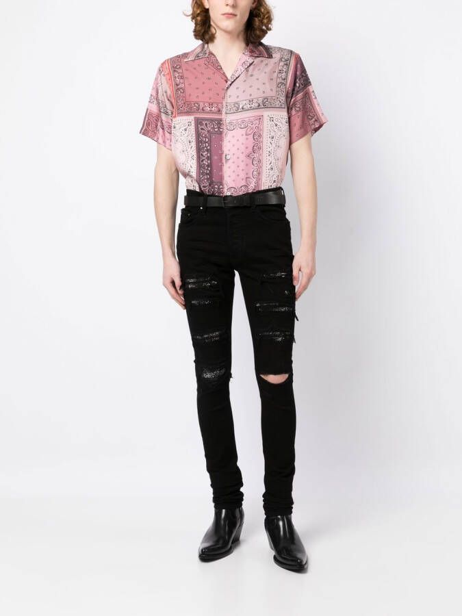 AMIRI Jeans verfraaid met kristallen Zwart