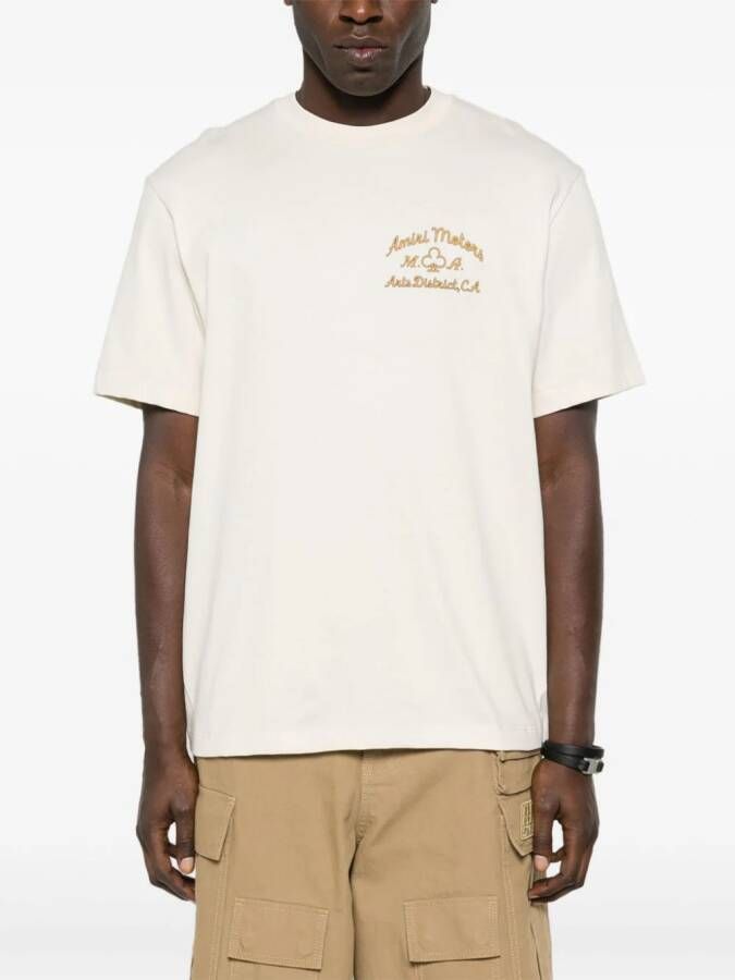 AMIRI Katoenen T-shirt Beige