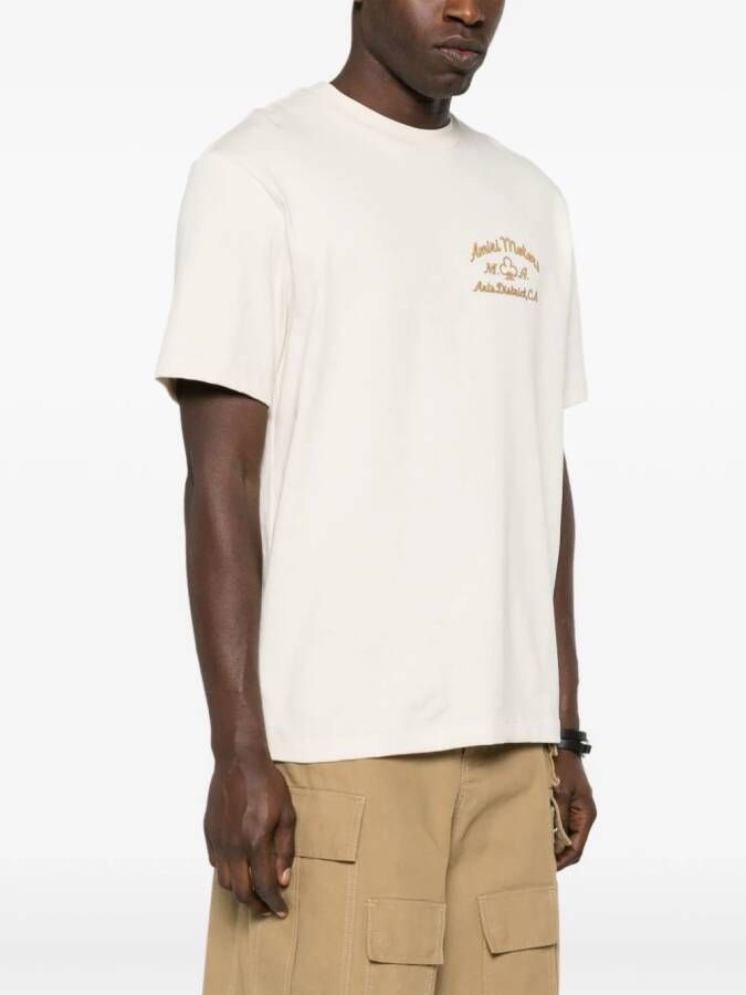 AMIRI Katoenen T-shirt Beige